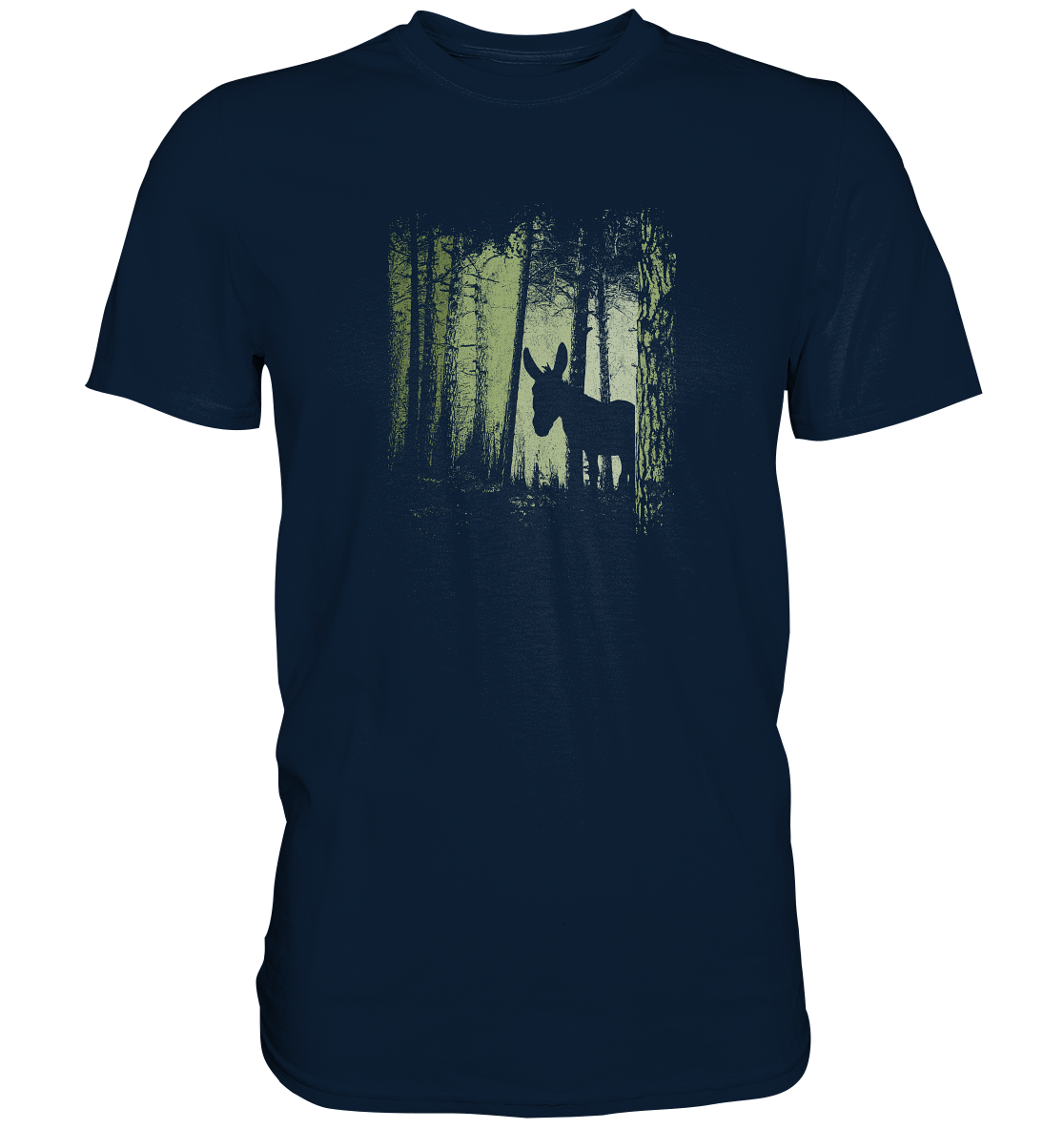Esel im Zwielicht-Wald - Premium Shirt