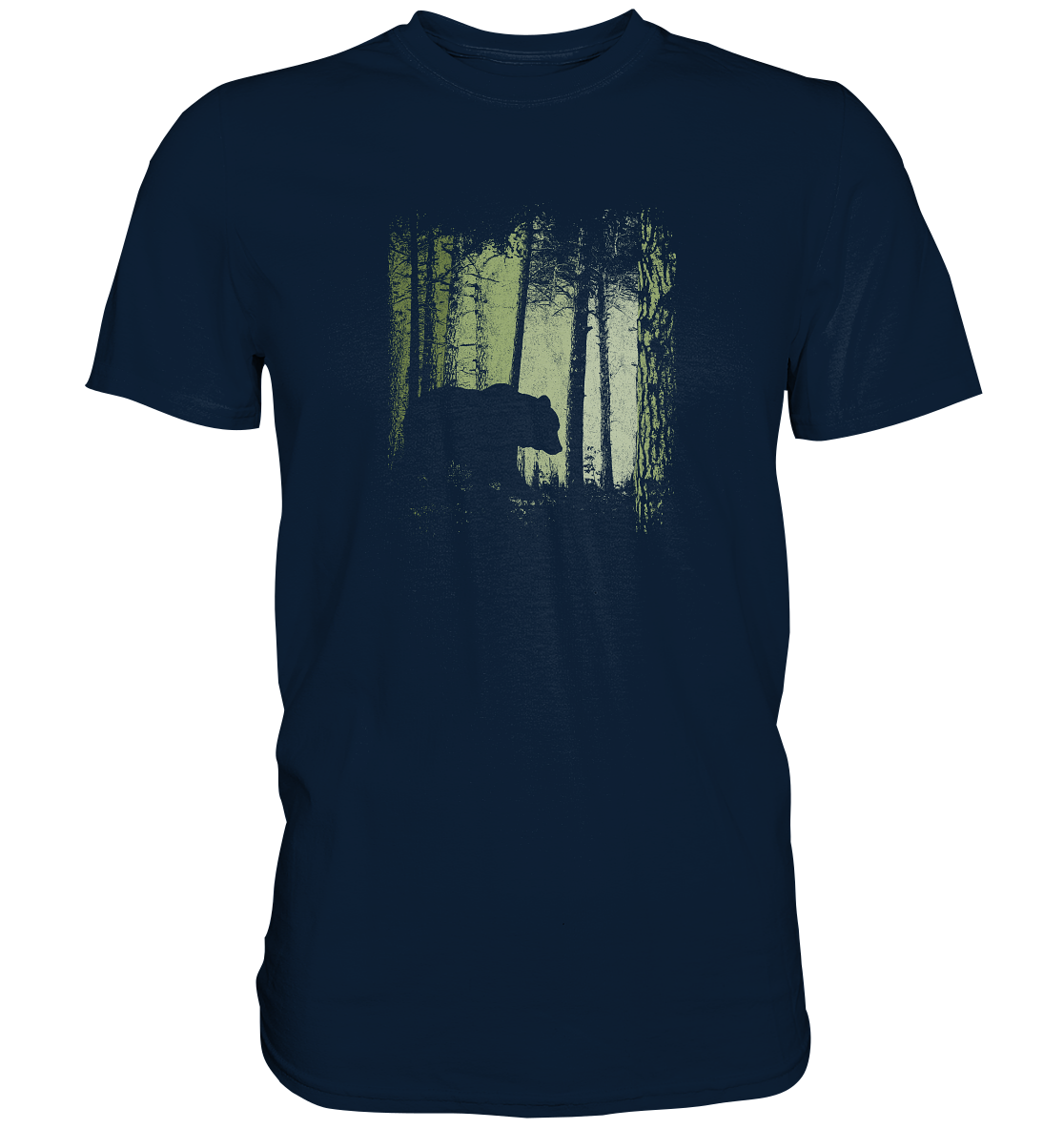Braunbär im Zwielicht Wald - Premium Shirt