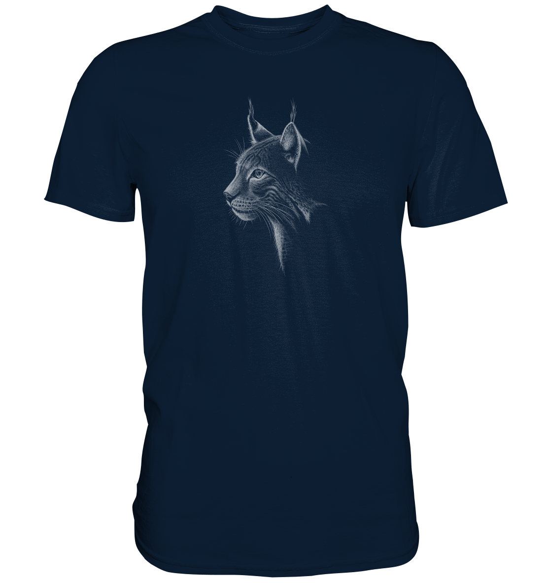 Luchs Kritzelkunst Wildkatze Illustration - Premium Shirt