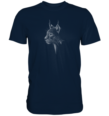 Luchs Kritzelkunst Wildkatze Illustration - Premium Shirt