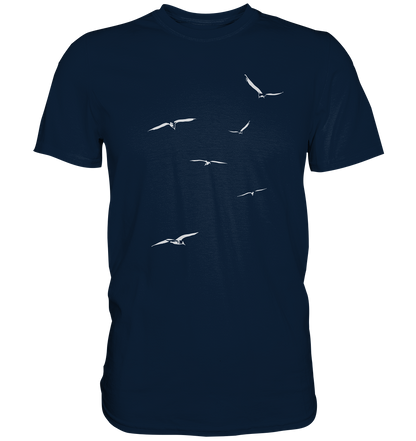 Vogelschwarm – Traum vom Fliegen - Premium Shirt