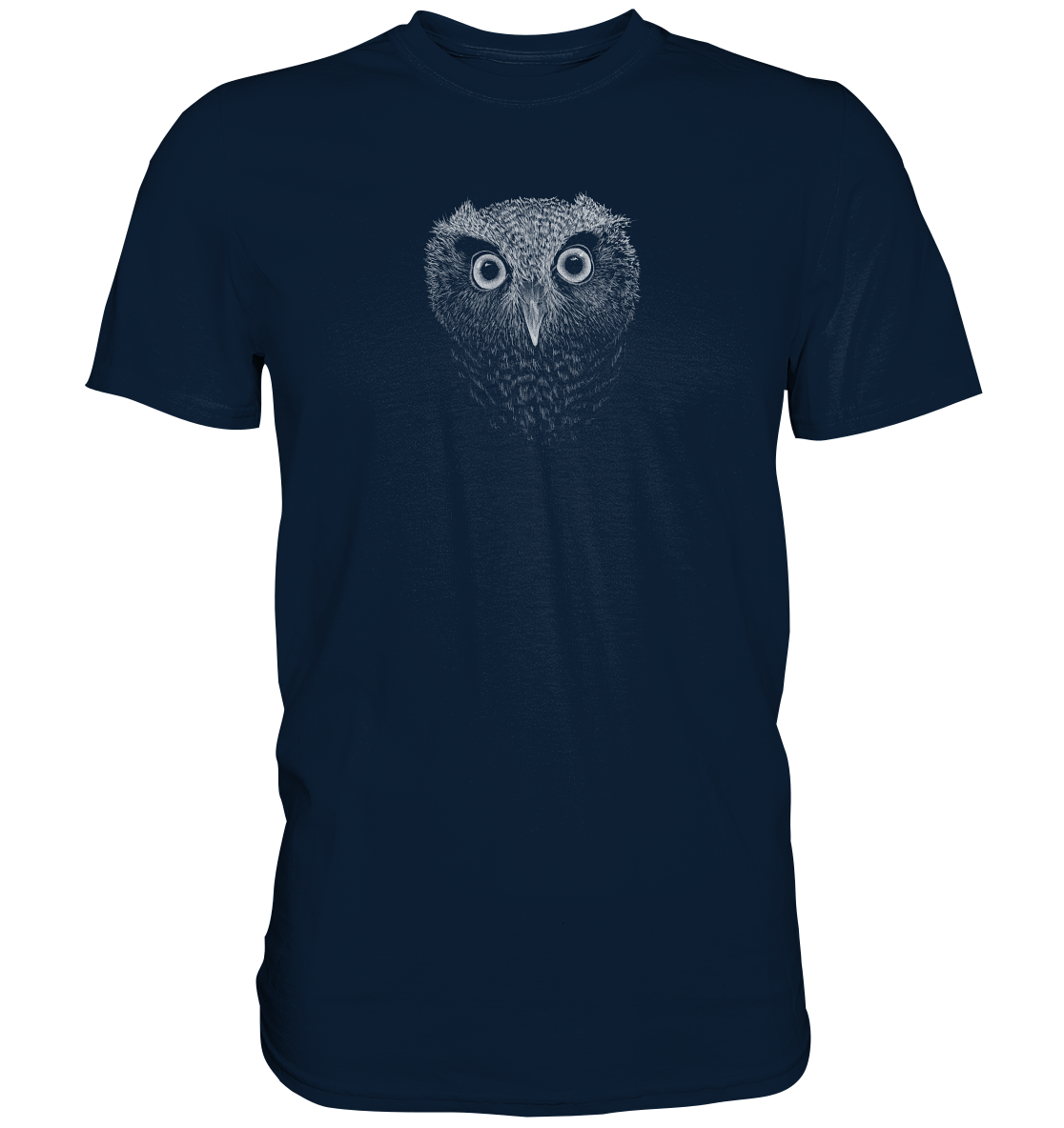 Eule Kritzelkunst Illustration - Premium Shirt