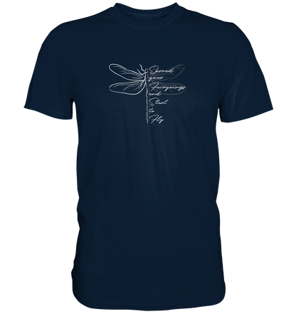 Breite die Flügel aus und flieg los | Libelle - Premium Shirt