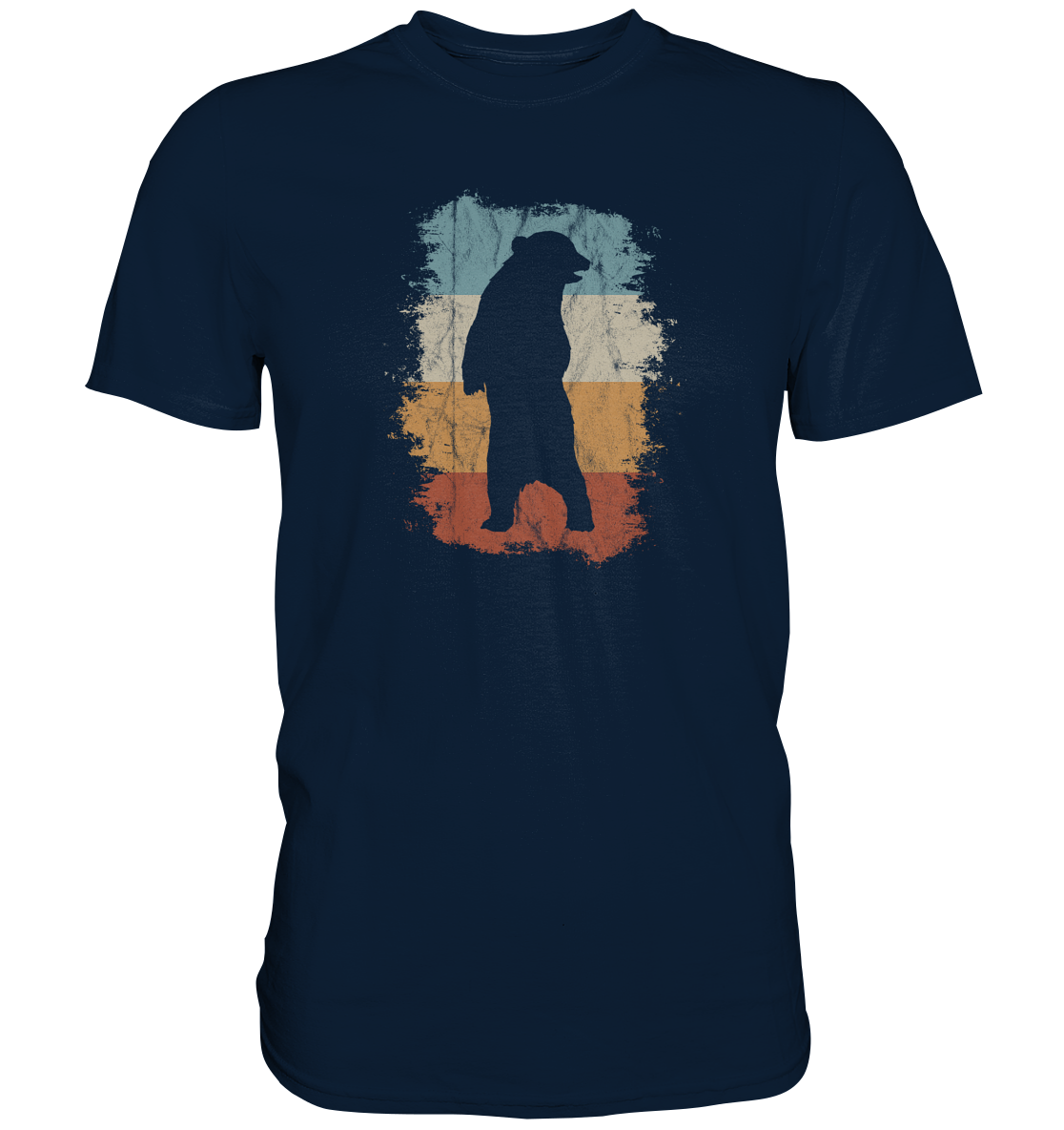 Retro Bären-Silhouette - Premium Shirt