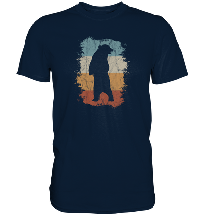 Retro Bären-Silhouette - Premium Shirt
