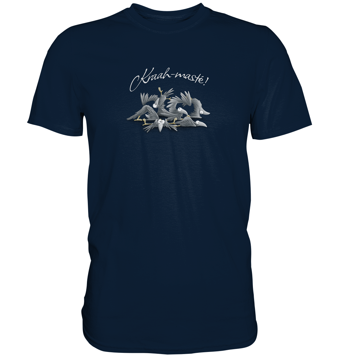Kraah-masté! Yoga Raben Krähen - Premium Shirt