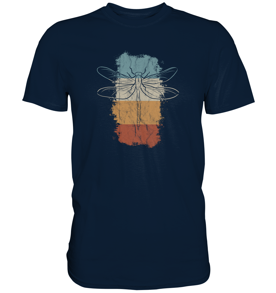 Retro Kunst Libelle | Vintage Dragonfly - Premium Shirt