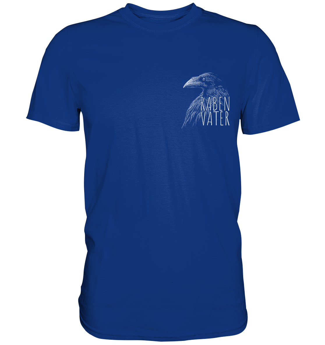 Rabenvater schwarzer Rabe Krähe - Premium Shirt