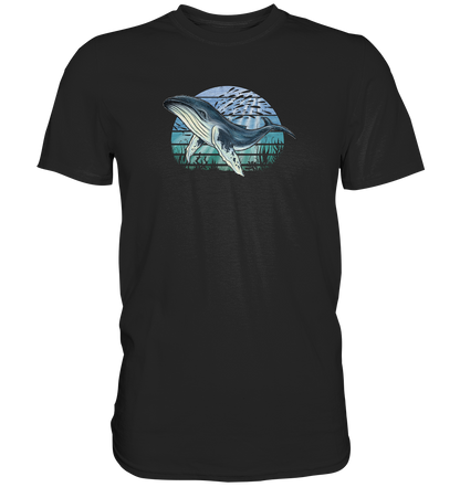 Retro Unterwasser Buckelwal - Premium Shirt