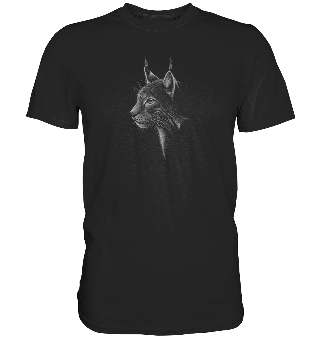Luchs Kritzelkunst Wildkatze Illustration - Premium Shirt