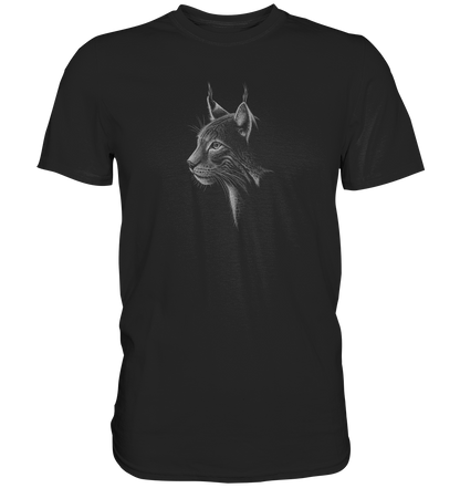 Luchs Kritzelkunst Wildkatze Illustration - Premium Shirt