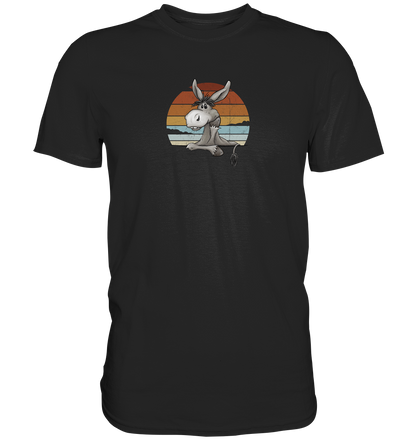 Lässiges Maultier Retro Esel - Premium Shirt