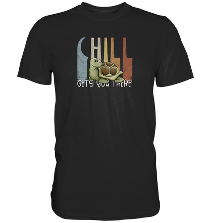 Gechillt gemütliche Schildkröte - Premium Shirt