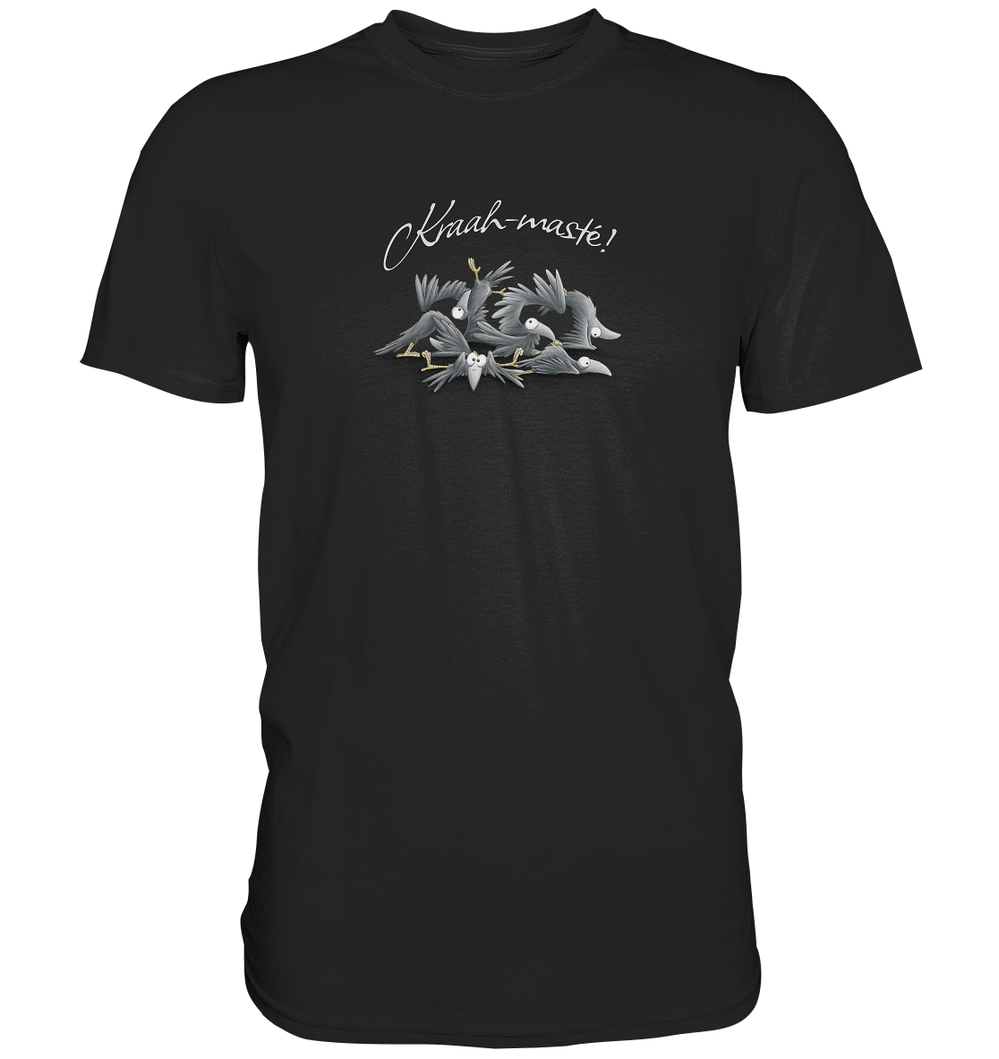 Kraah-masté! Yoga Raben Krähen - Premium Shirt