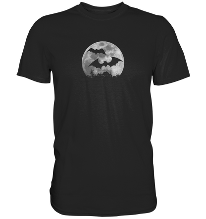 Fledermaus Silhouetten bei Vollmond - Premium Shirt
