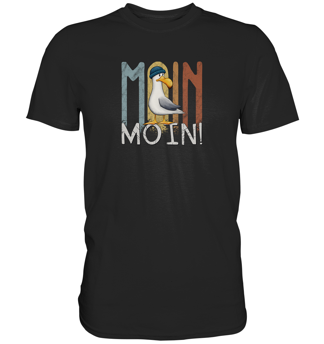 Moin Moin norddeutsche Möwe - Premium Shirt