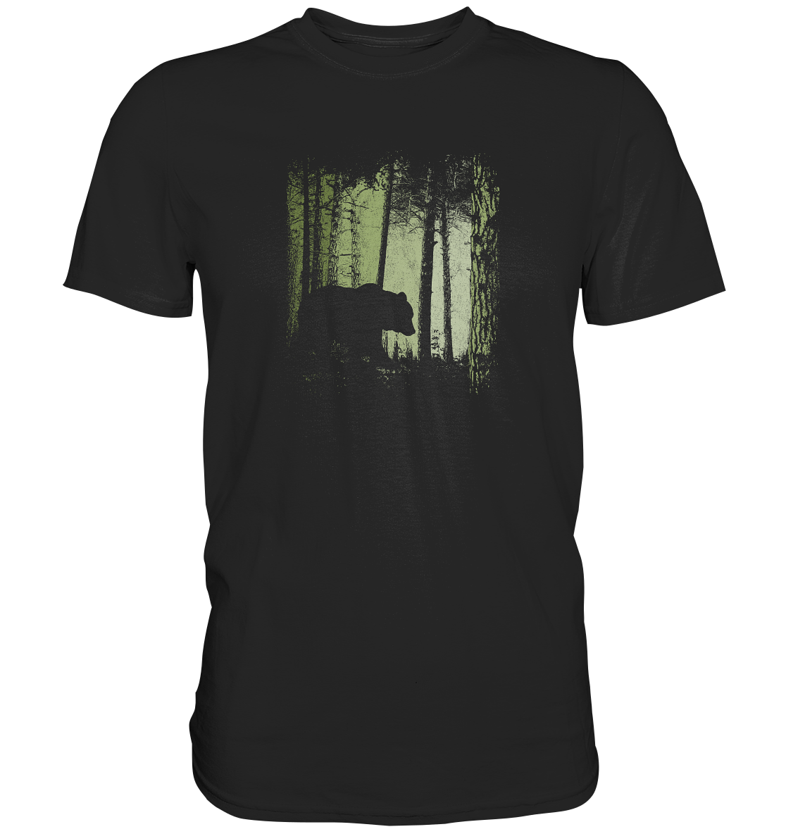Braunbär im Zwielicht Wald - Premium Shirt
