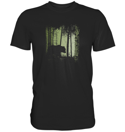 Braunbär im Zwielicht Wald - Premium Shirt