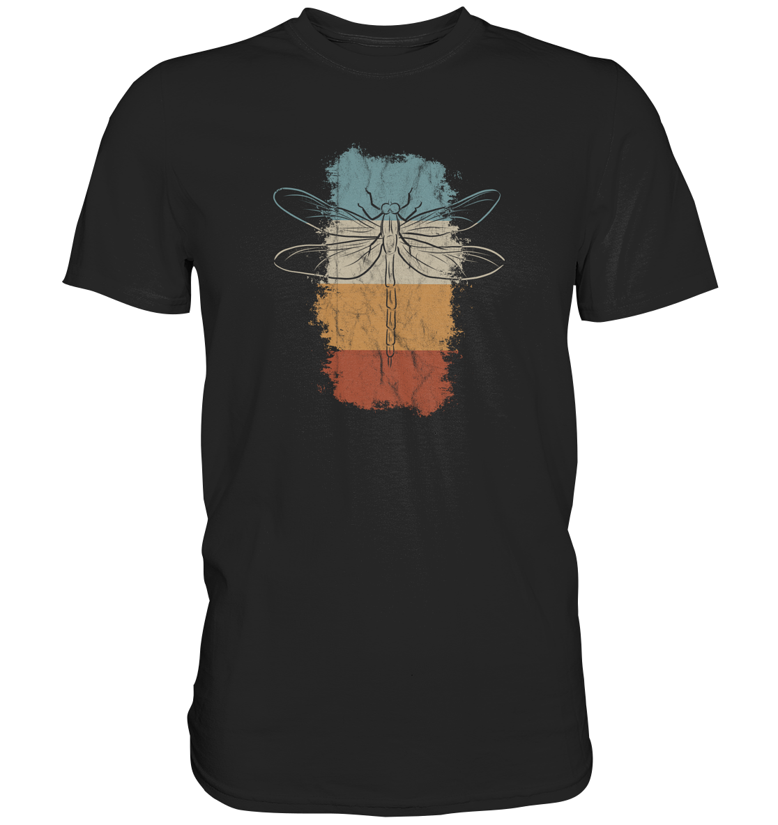 Retro Kunst Libelle | Vintage Dragonfly - Premium Shirt