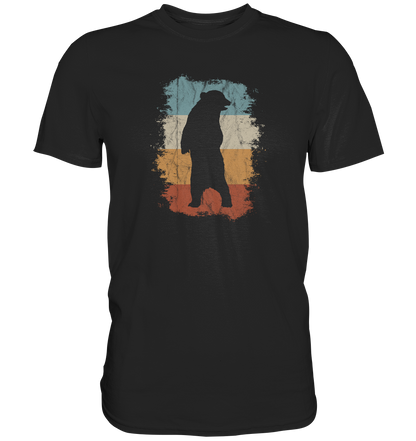 Retro Bären-Silhouette - Premium Shirt