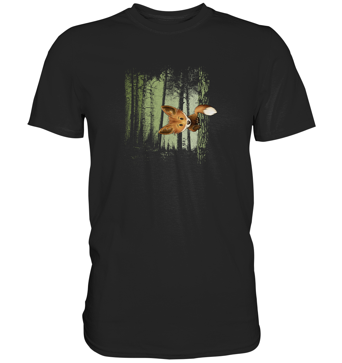 Fuchs im Zwielicht-Wald - Premium Shirt