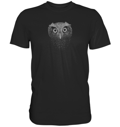 Eule Kritzelkunst Illustration - Premium Shirt