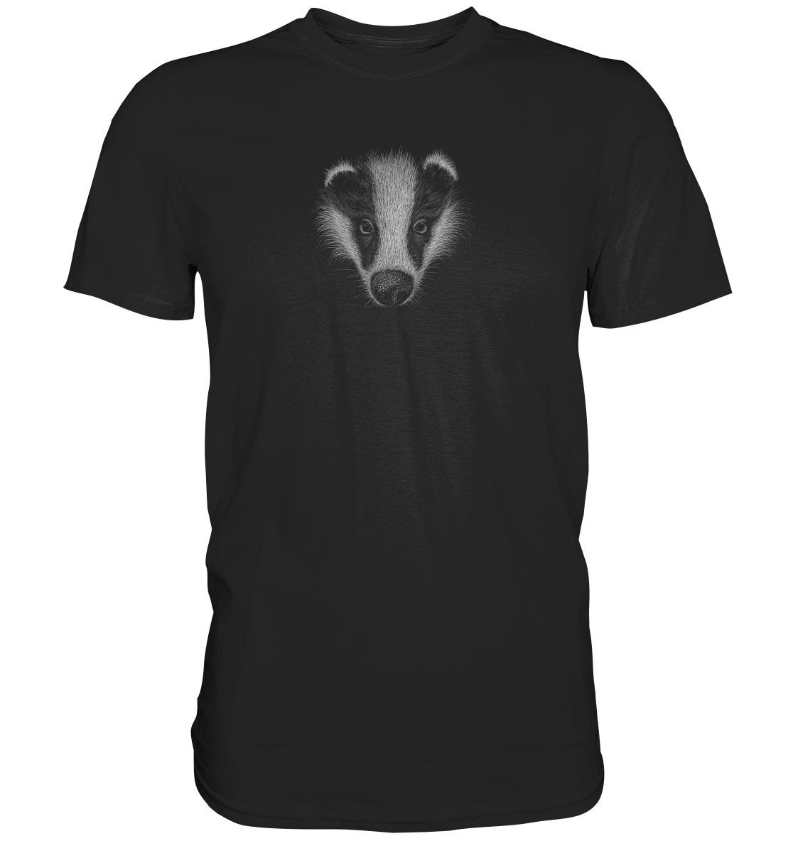 Kritzel-Kunst Dachs Illustration - Premium Shirt