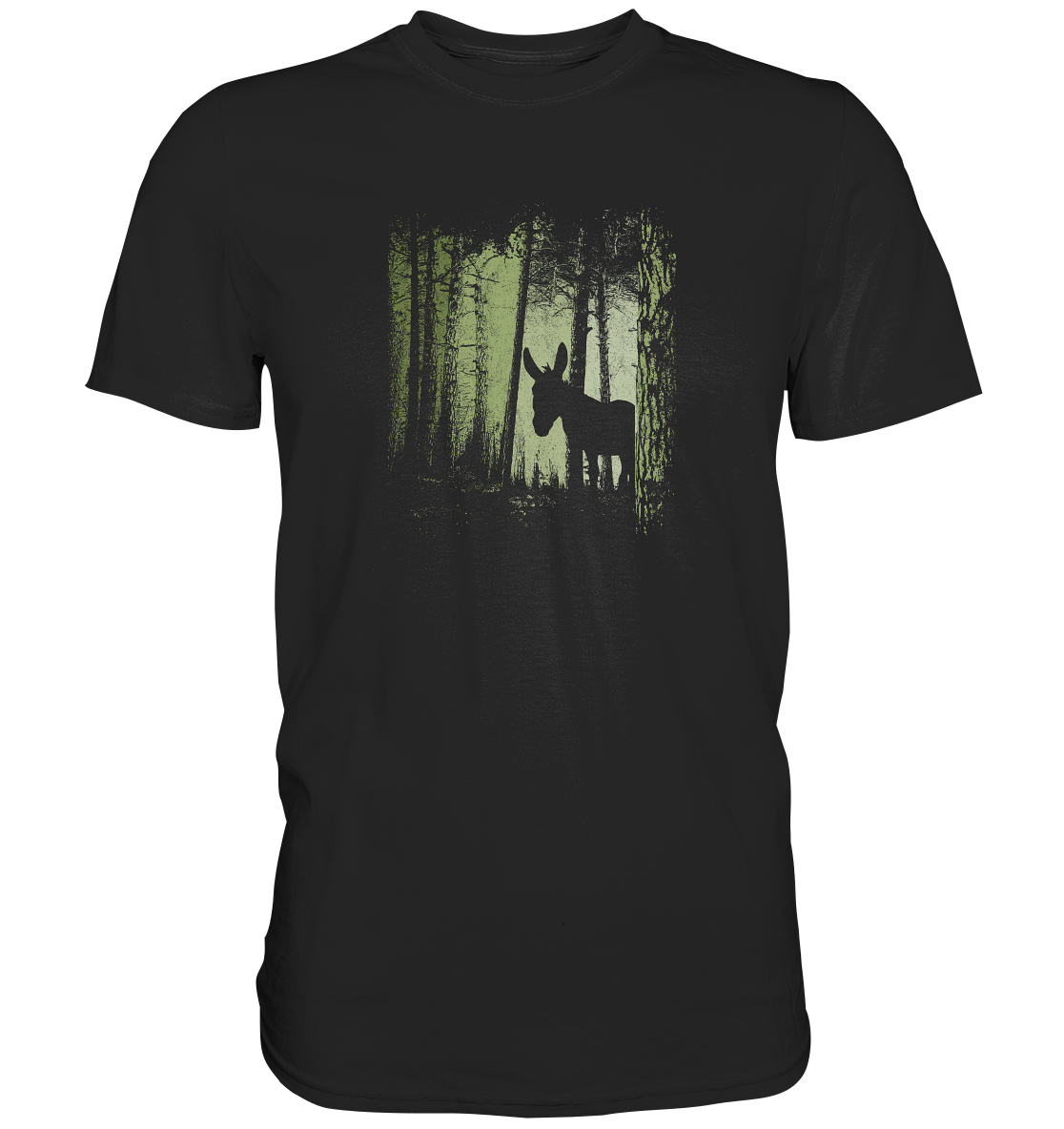 Esel im Zwielicht-Wald - Premium Shirt