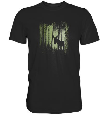 Esel im Zwielicht-Wald - Premium Shirt