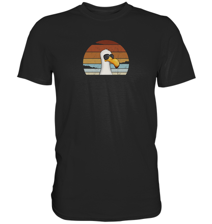 Cool lässige Retro Möwe - Premium Shirt
