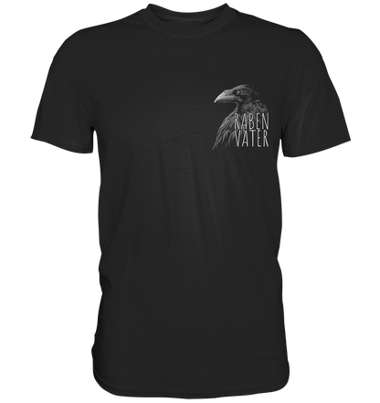 Rabenvater schwarzer Rabe Krähe - Premium Shirt
