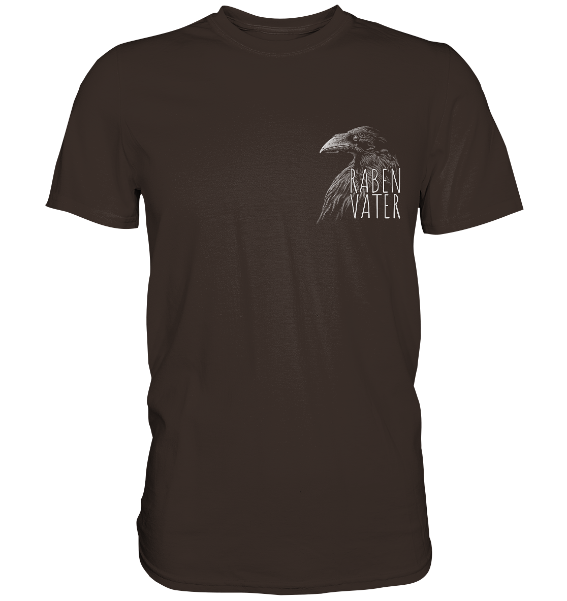 Rabenvater schwarzer Rabe Krähe - Premium Shirt