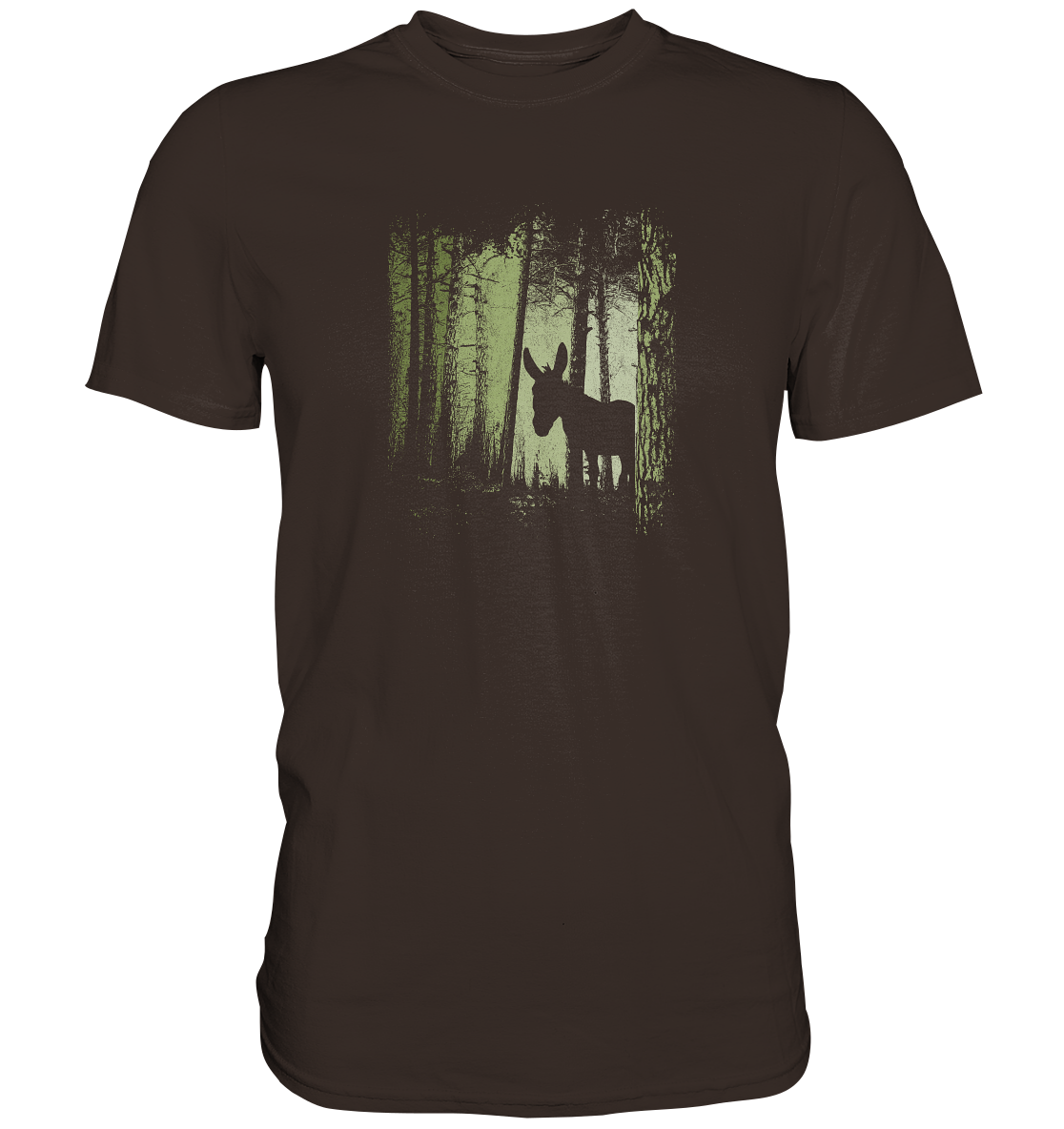 Esel im Zwielicht-Wald - Premium Shirt