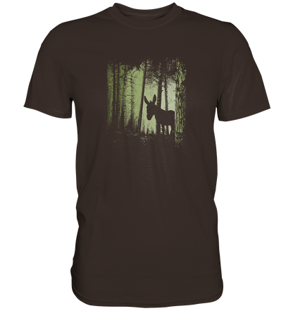 Esel im Zwielicht-Wald - Premium Shirt