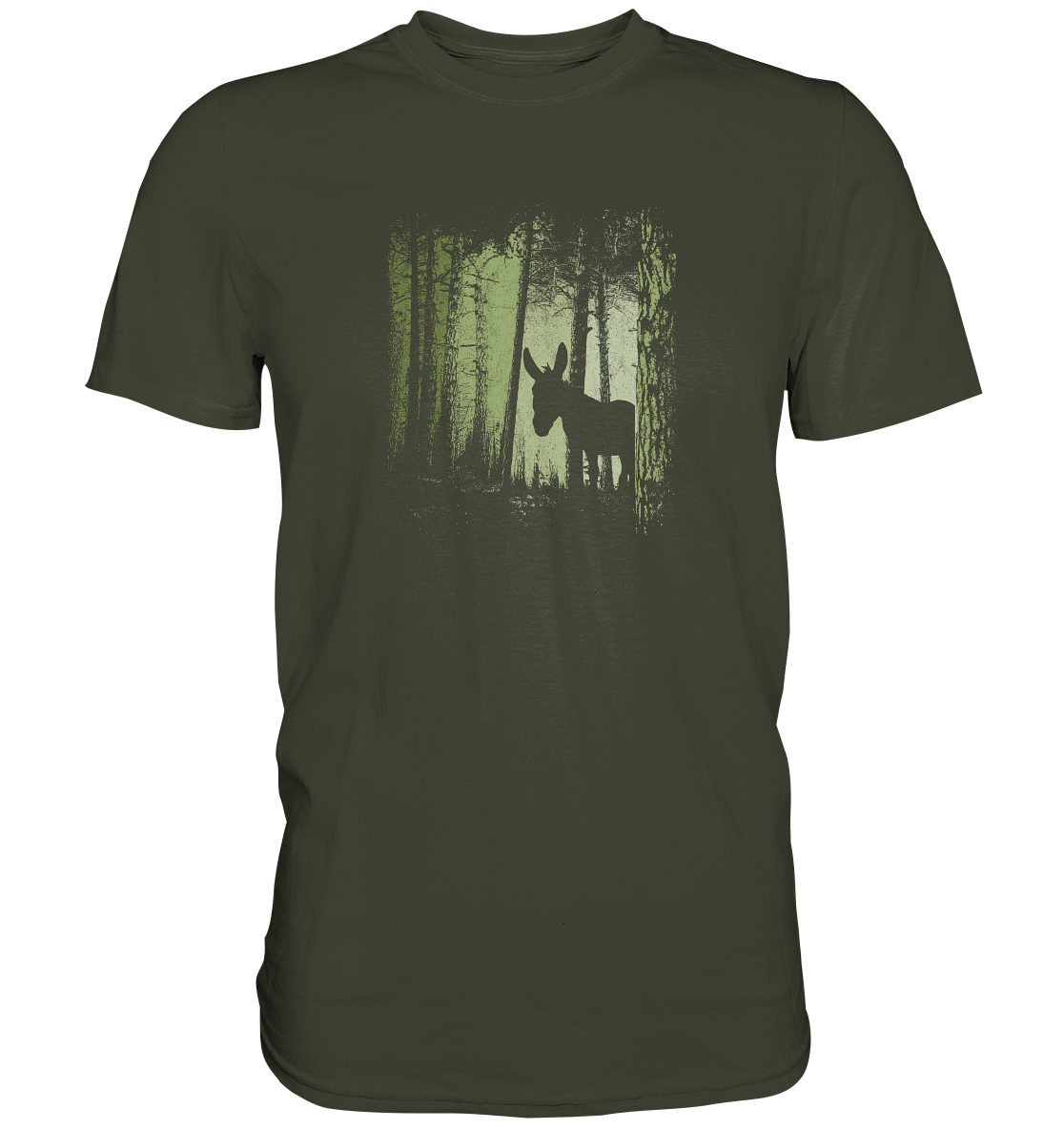 Esel im Zwielicht-Wald - Premium Shirt