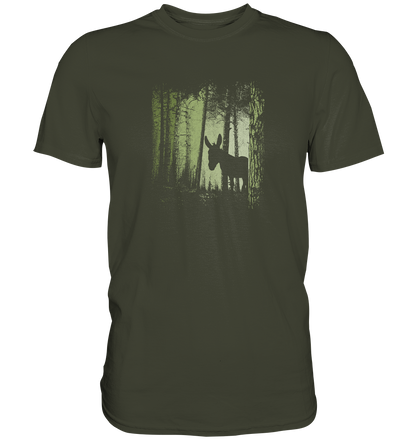 Esel im Zwielicht-Wald - Premium Shirt