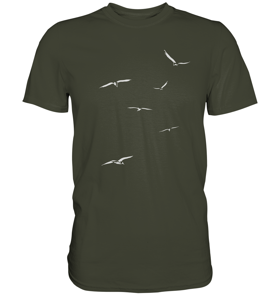 Vogelschwarm – Traum vom Fliegen - Premium Shirt
