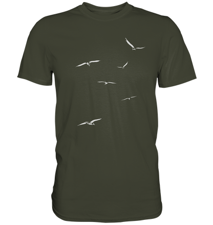 Vogelschwarm – Traum vom Fliegen - Premium Shirt