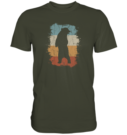 Retro Bären-Silhouette - Premium Shirt