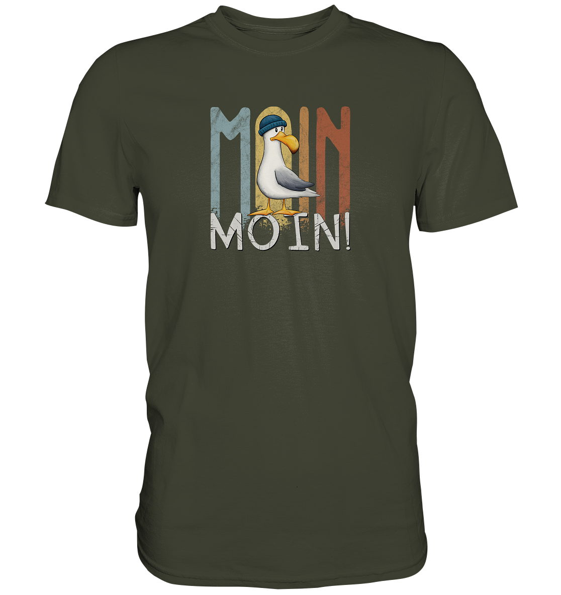 Moin Moin norddeutsche Möwe - Premium Shirt
