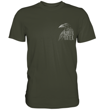 Rabenvater schwarzer Rabe Krähe - Premium Shirt