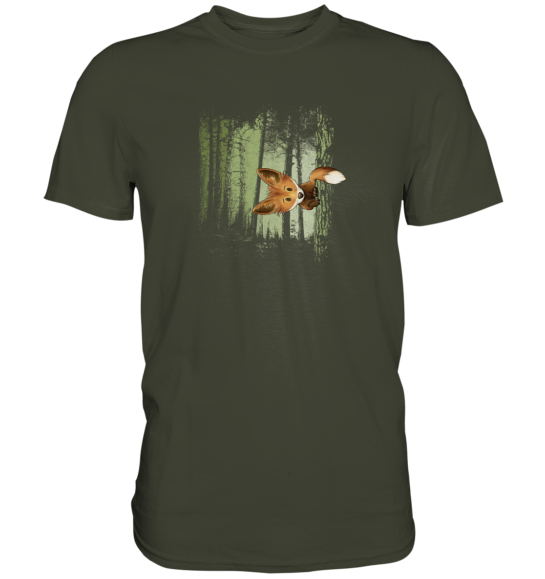 Fuchs im Zwielicht-Wald - Premium Shirt