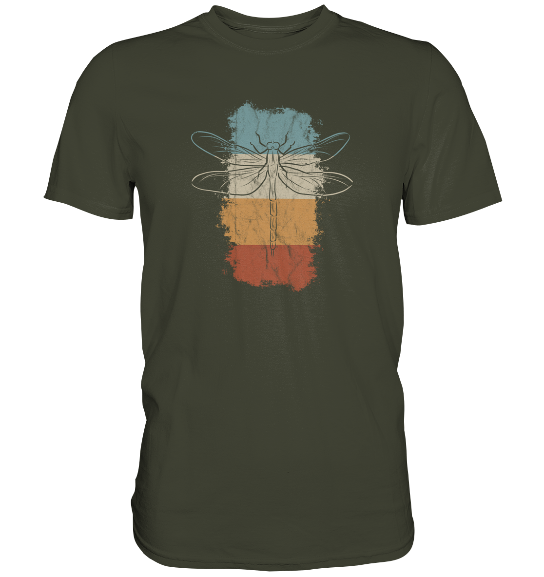 Retro Kunst Libelle | Vintage Dragonfly - Premium Shirt