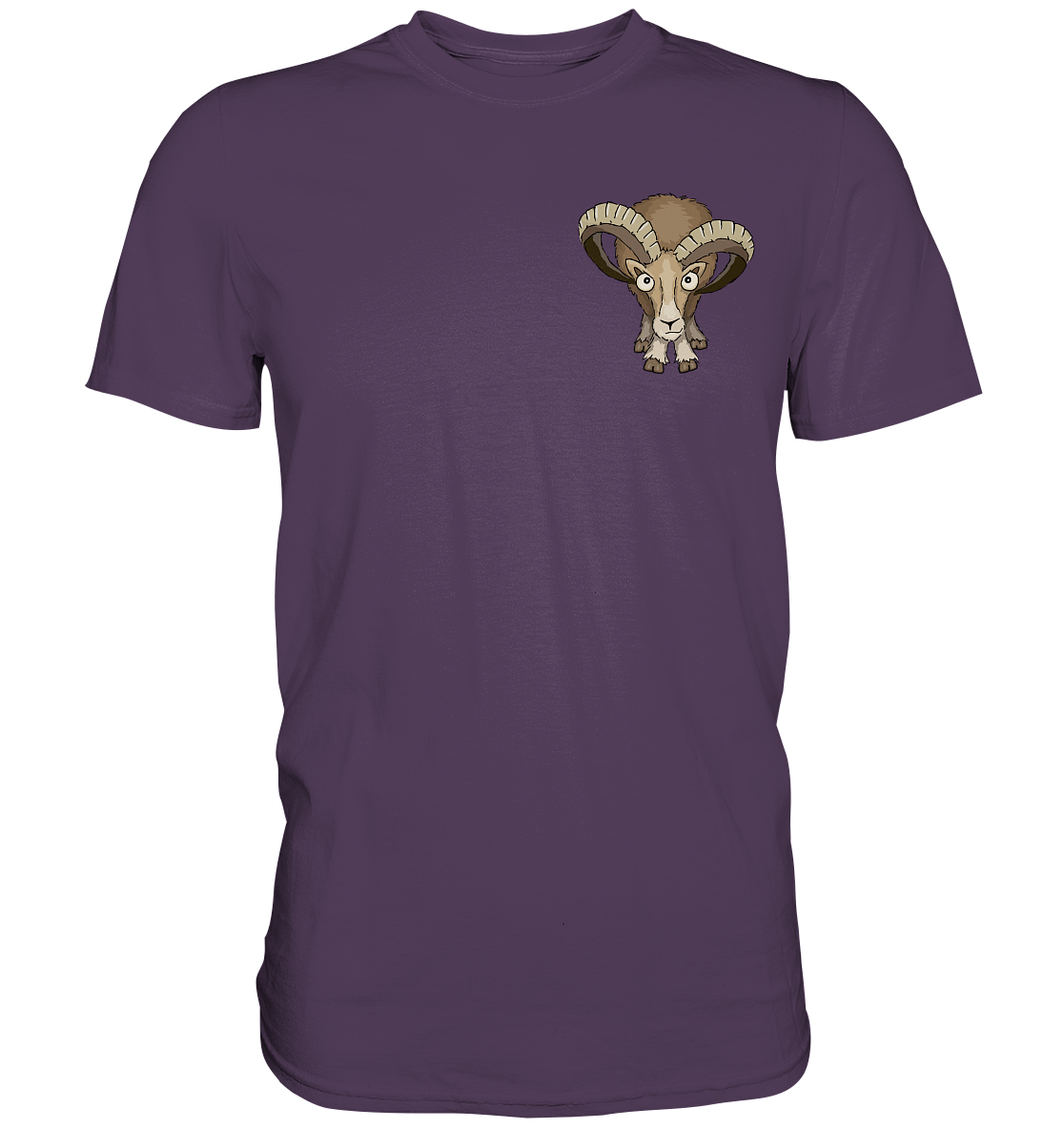 Bockiges Mufflon Widder Schafbock - Premium Shirt