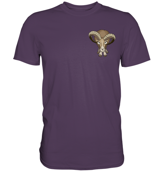 Bockiges Mufflon Widder Schafbock - Premium Shirt