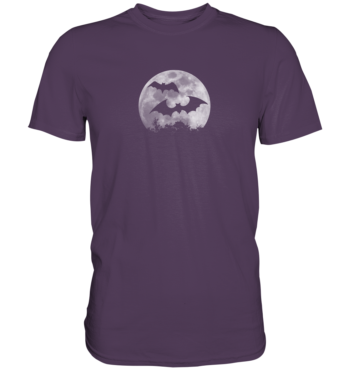 Fledermaus Silhouetten bei Vollmond - Premium Shirt