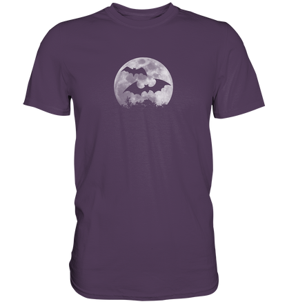 Fledermaus Silhouetten bei Vollmond - Premium Shirt