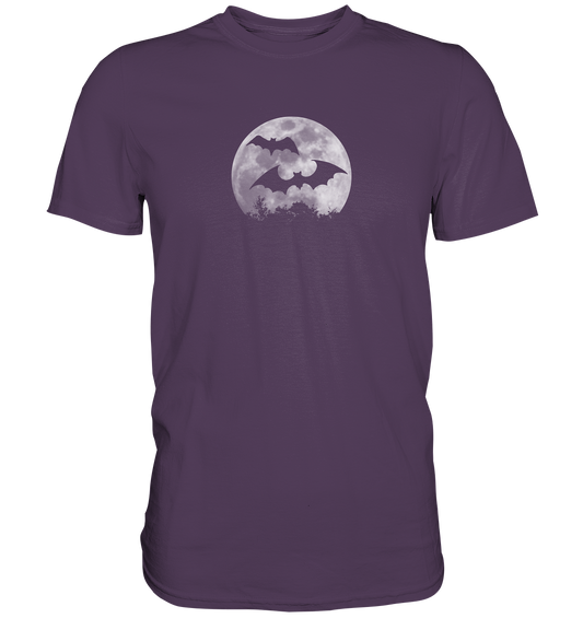 Fledermaus Silhouetten bei Vollmond - Premium Shirt