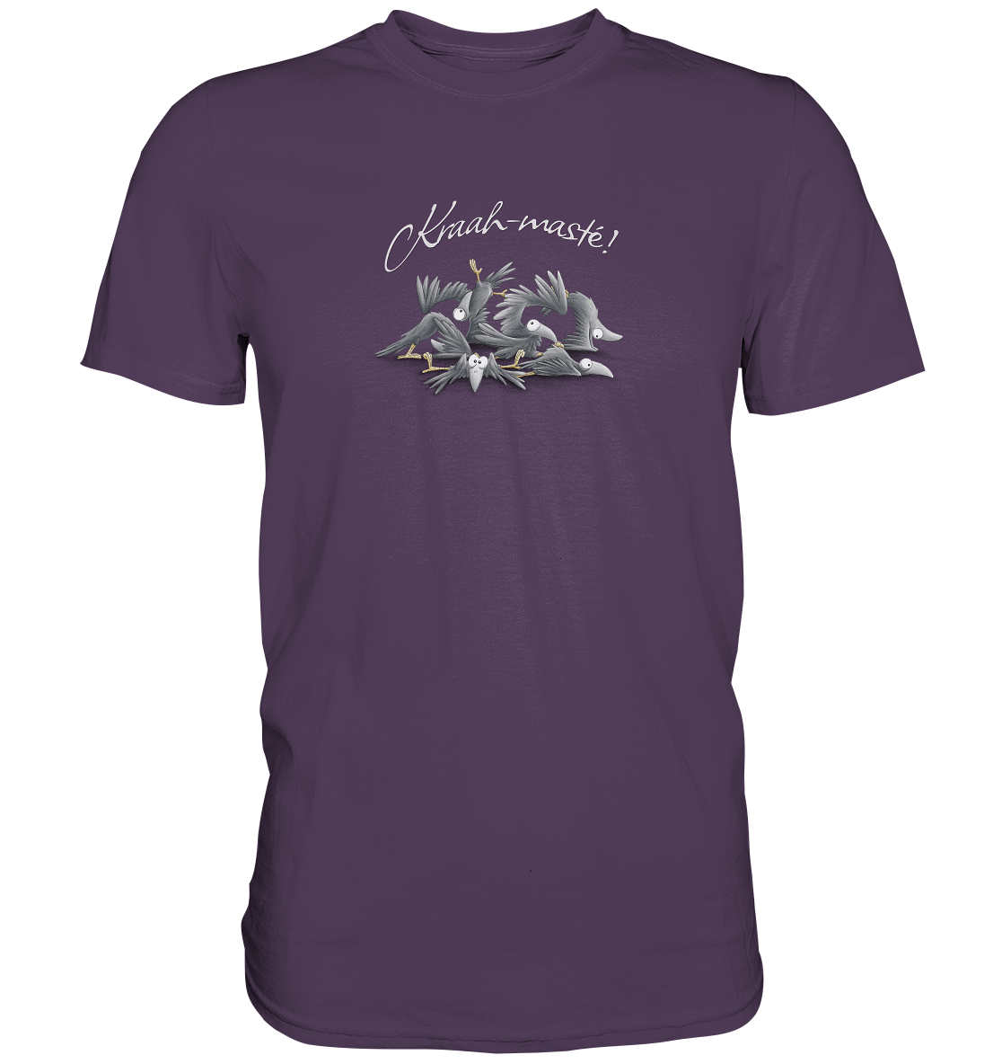 Kraah-masté! Yoga Raben Krähen - Premium Shirt