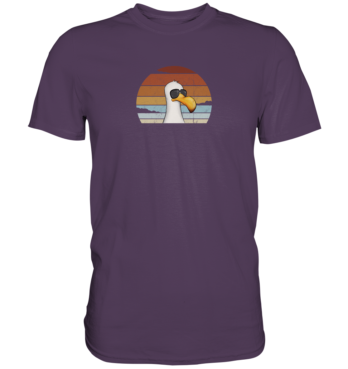 Cool lässige Retro Möwe - Premium Shirt